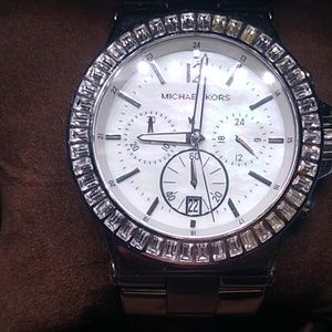 Women's silver  Michael kors watch